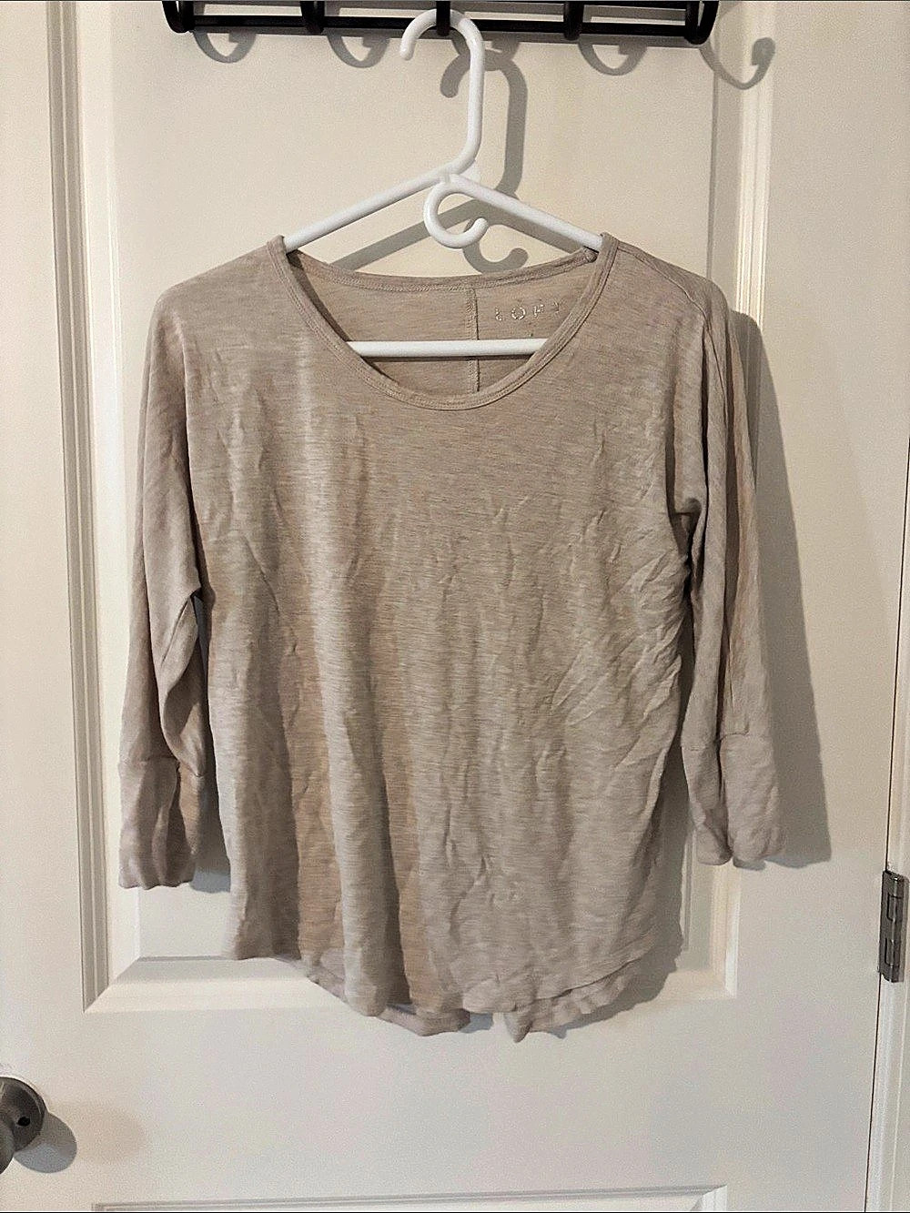LOFT Long Sleeve Top in Brown